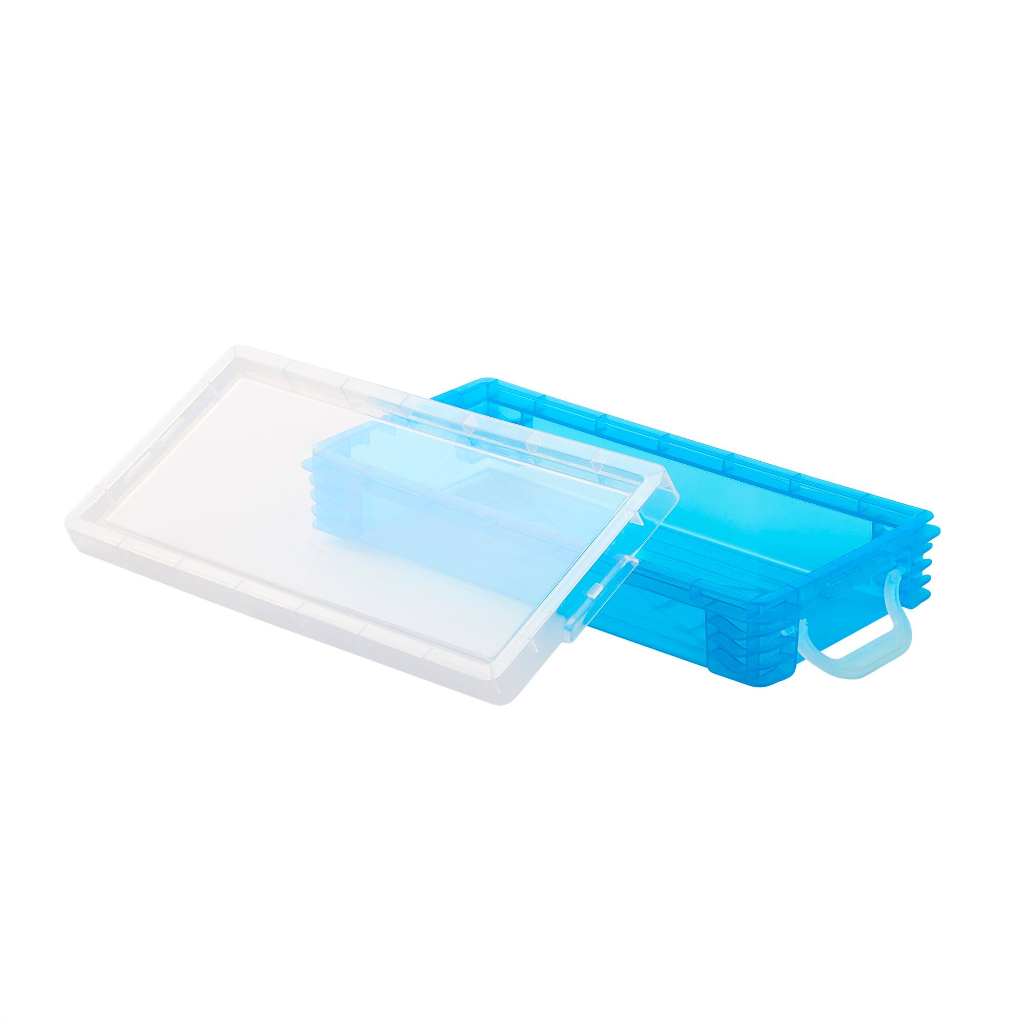 Teal Stacking Pencil Box by Simply Tidy™